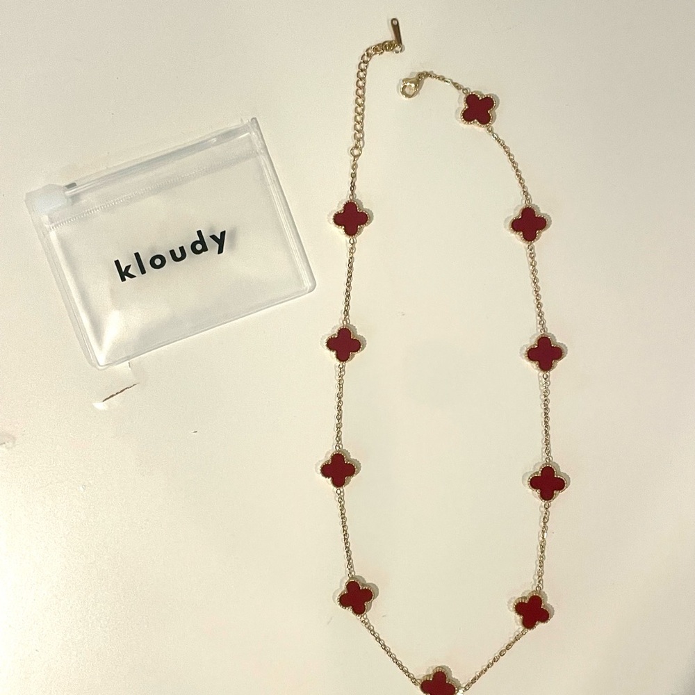 Gold and Burgundy necklace